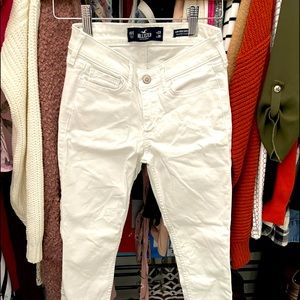 Low Rise White Hollister Jeans